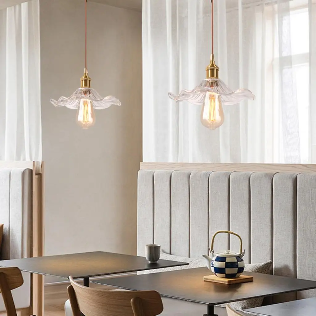 Modern Pendant Lights Nordic LED Glass Hanglamp for Dining Room Bedroom Loft Hanging Retro Lamp Bar Decor Luminaire Suspension
