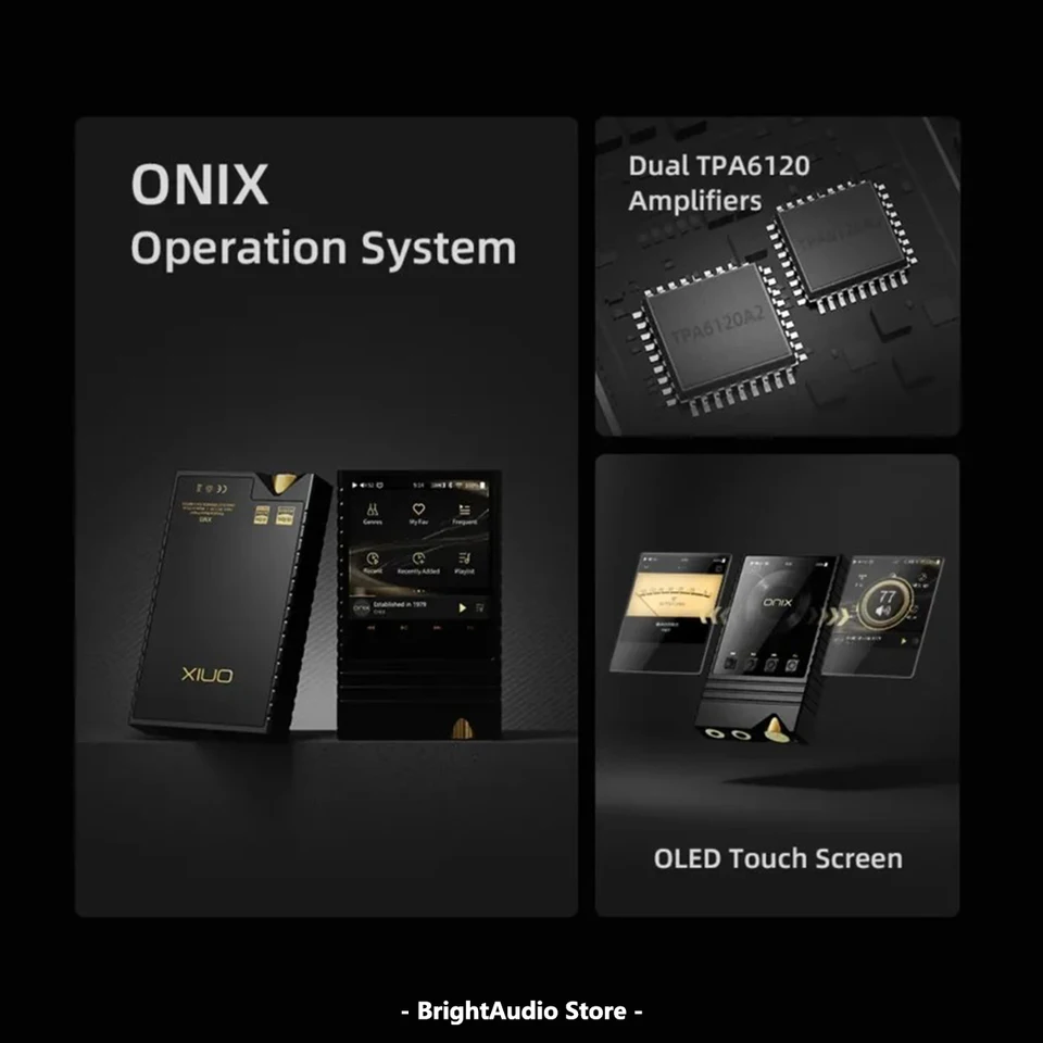 Onix-overtureポータブルミュージックmp3プレーヤー、xm5 hifi、usb