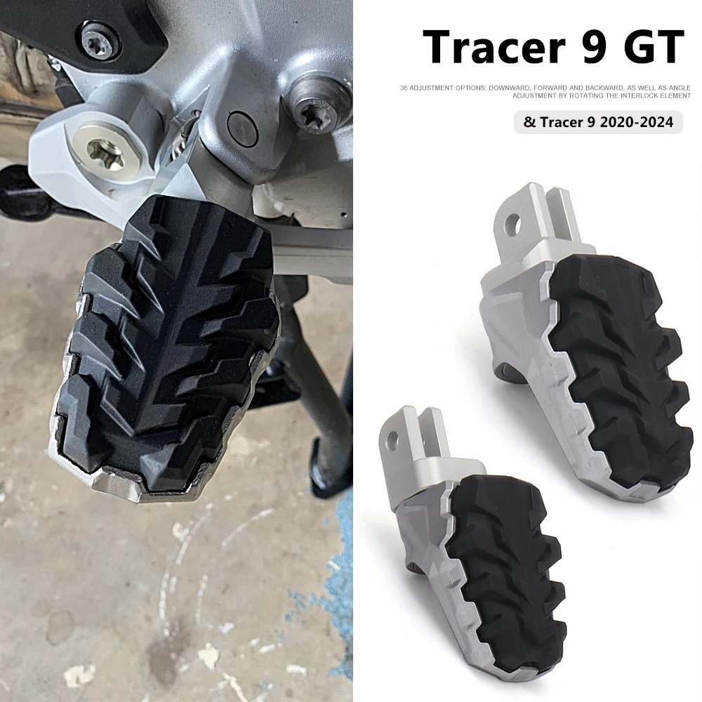 

New Tracer9GT Motorcycle Accessories Footrest Footpegs Foot Pegs Rest Pedal For Yamaha Tracer 9 GT Tracer9 GT 2024 2023 2022