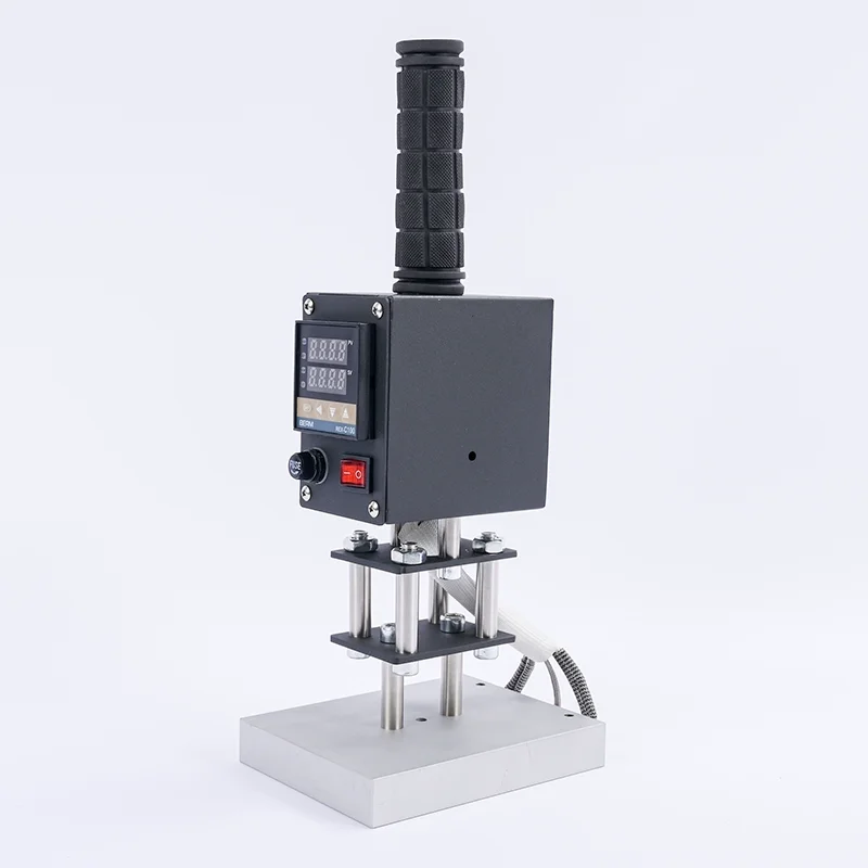 

Ручная машина для горячего тиснения кожи, инструмент для тиснения этикеток, 500 Вт