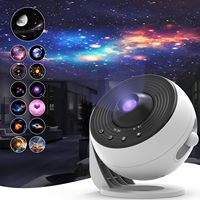 13 in 1 Upgraded PRO Galaxy Projector, 360° Rotating, 4-Button HD Planetarium Starry Sky Night Light with 1/2h Timer for Bedroom
