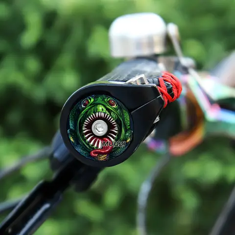 MUQZI Styrändpluggar MTB Road BMX Hopfällbar Cykel Styrändkåpa Aluminiumlegering Styrgreppsskydd Cykeltillbehör 6 best sales BMX-gammaldags - №5