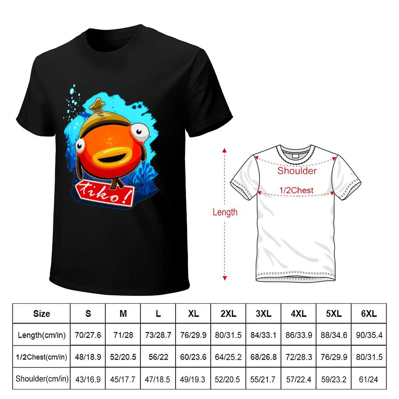 Tiko Merch tiko fishy T-Shirt Breathable Mesh Panel T-Shirt