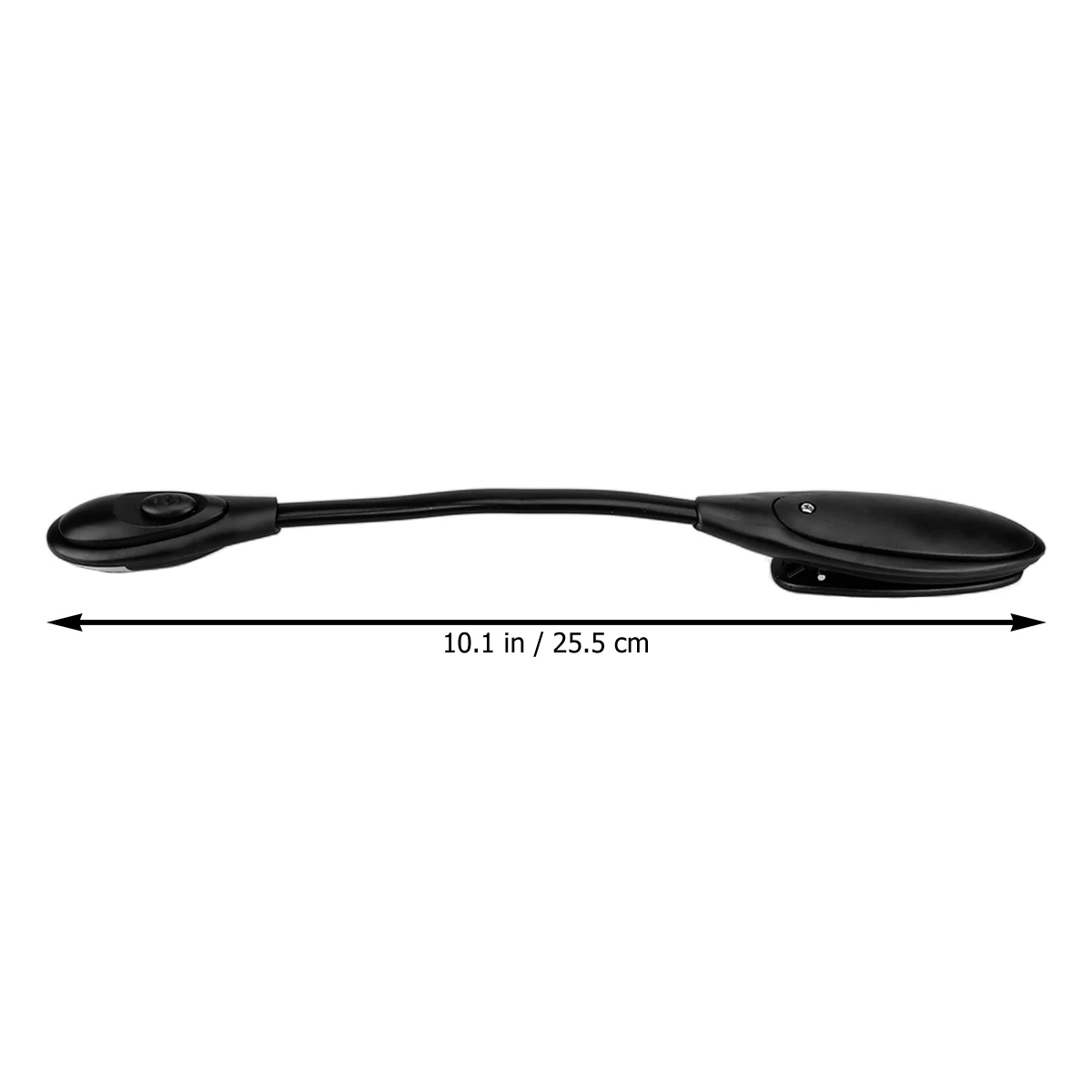 

1E04 Music Score Stand Light Lamp Adjustable Clip Mini Portable LED Book Reading Light Lamp Flexible Novelty Light (Black)