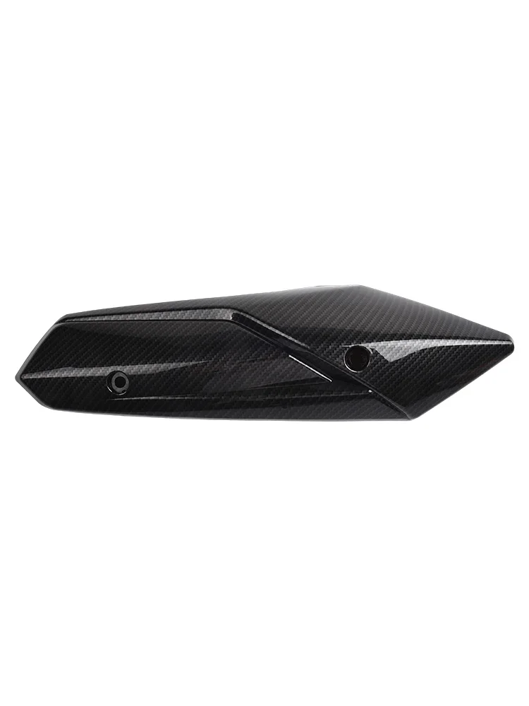 Motorcycle Modification Muffler Guard Glossy Carbon Appearance ABS Plastic Construction Direct Fit Installation