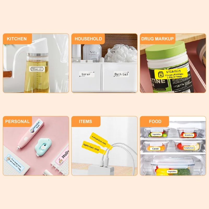 Niimbot Label Roll For D110 D11 D101 Thermal Label Printer Water-Proof Anti-Oil Sticker For Mini Label Maker