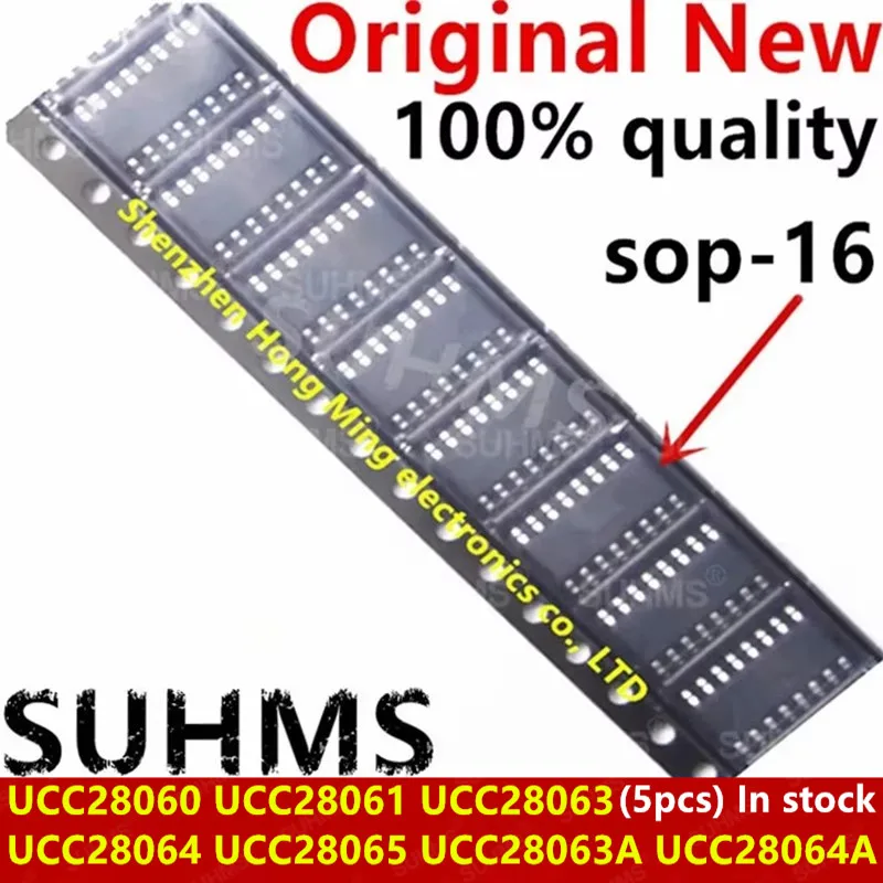 (5 peças) 100% Novo UCC28060 UCC28061 UCC28063 UCC28064 UCC28065 UCC28063A UCC28064A DR UCC28060DR UCC28061DR UCC28063DR sop-16