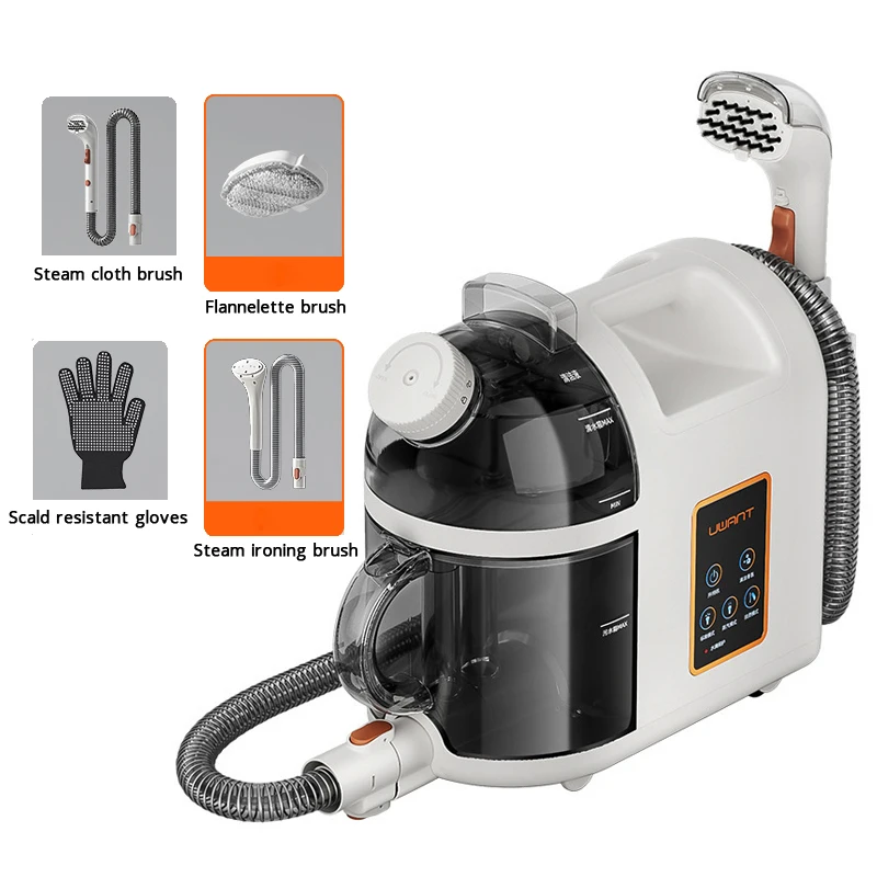 Garment Steamer Steam Vacuum Cleaner Household 12000Pa High Temperature Fabric Sofa Carpet Mattress Cleaning Machine