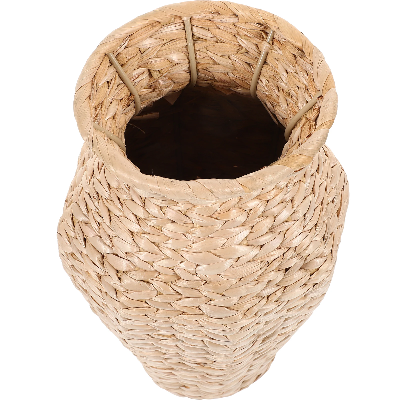 

Wicker Vase Straw Basket Rattan Container Large Size Simple Design Rustic Decor Indoor Decoration Flower Arrangement Practical