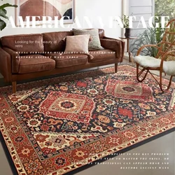 American Ethnic Retro Living Room Carpet Home Coffee Table Cloakroom Soft Mat European Bedroom Bedside Plush Rug Ковер Tapis 러그