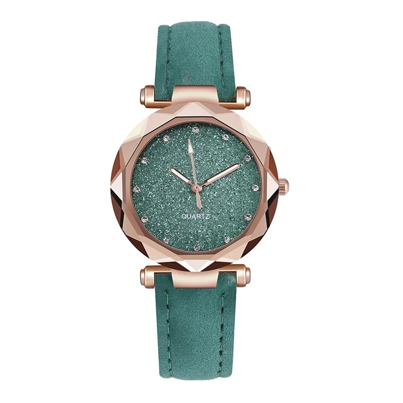 WOKAI high quality fashion casual ladies strap Quartz watch Student girl glow-in-the-dark waterproof clock retro