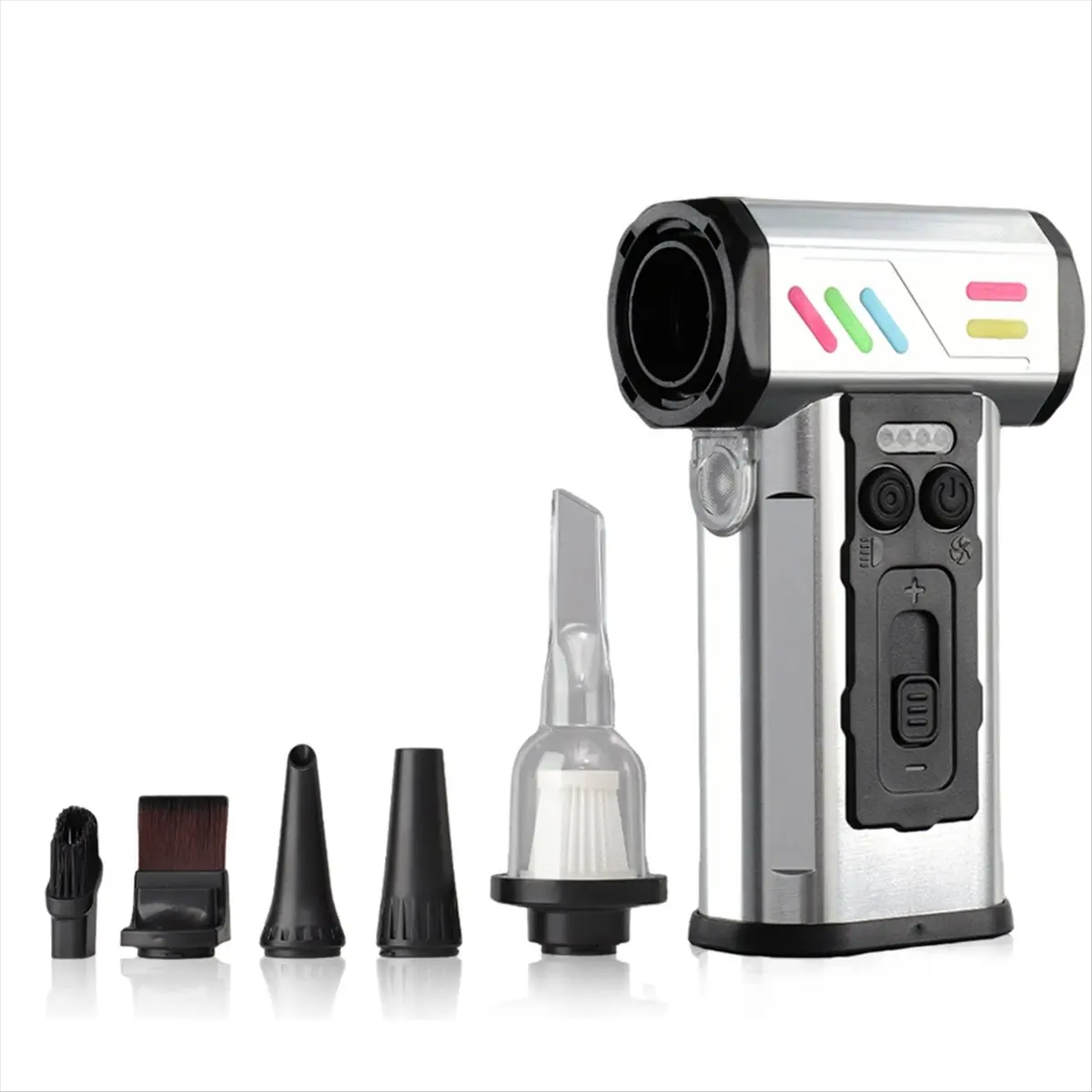 MALL 300000RPM Turbofan High Power Jet Fan Brushless Motor Variable Speed Dust Blower Cleaning Tool Silver
