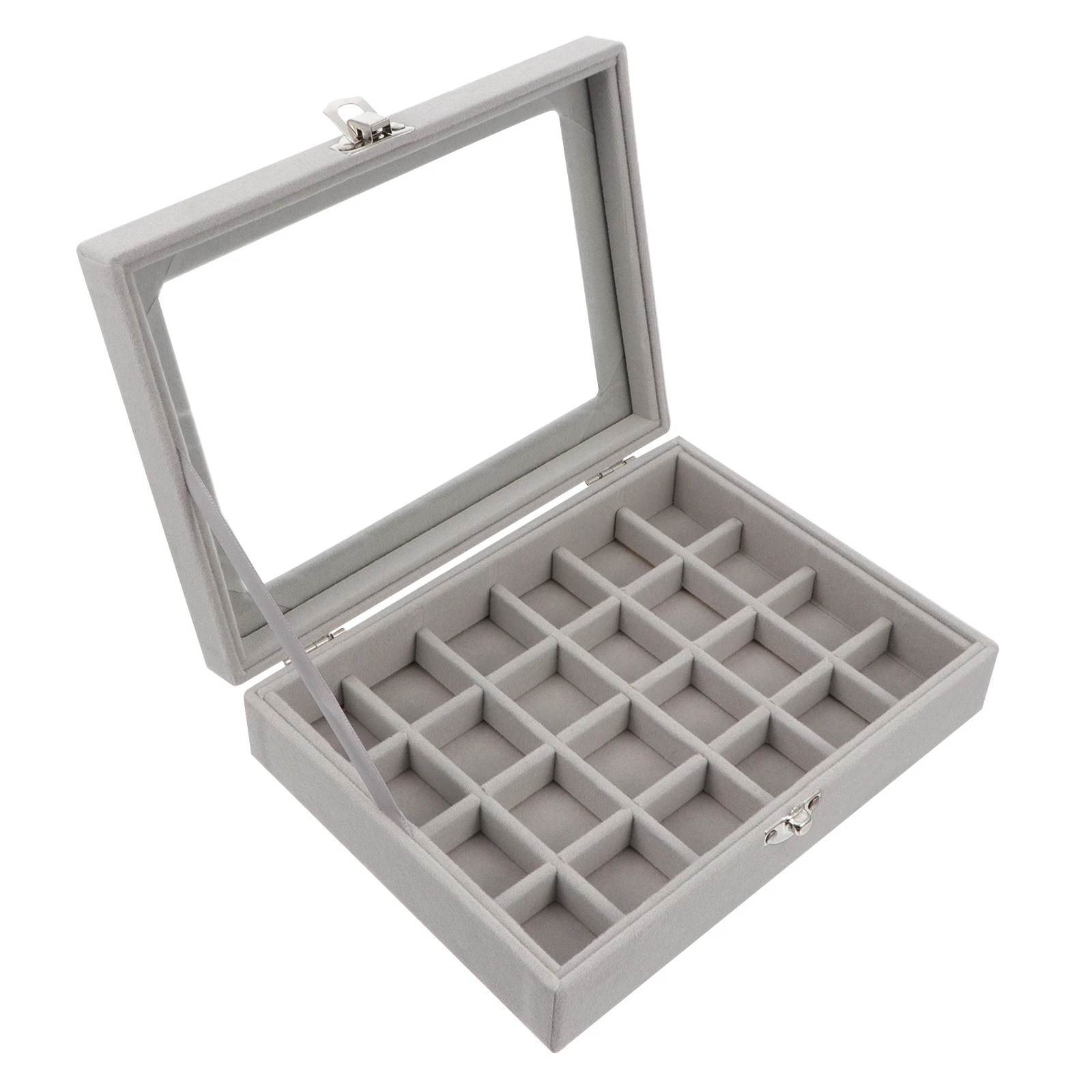 

Jewelry Storage Box Display Case Simple Earring Holder Organizer Necklace for Women