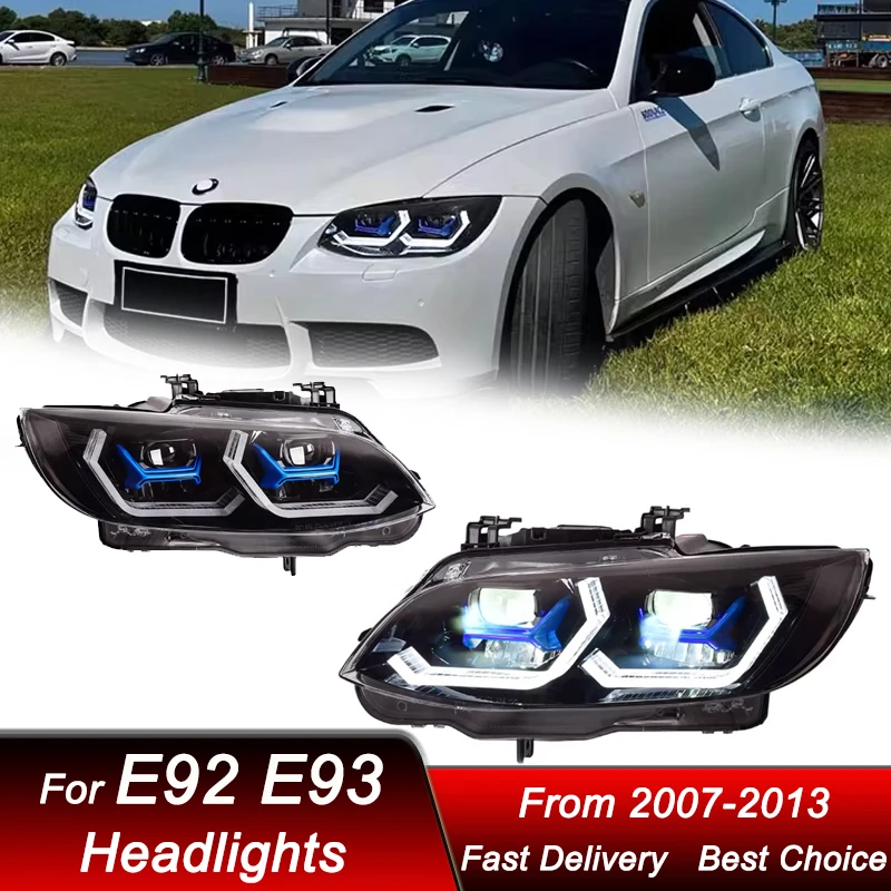 

Hot Car Headlights For BMW M3 E92 E93 06-13 LED Auto Head lamp Assembly Upgrade High Configure Projector Lens Accessories Kit