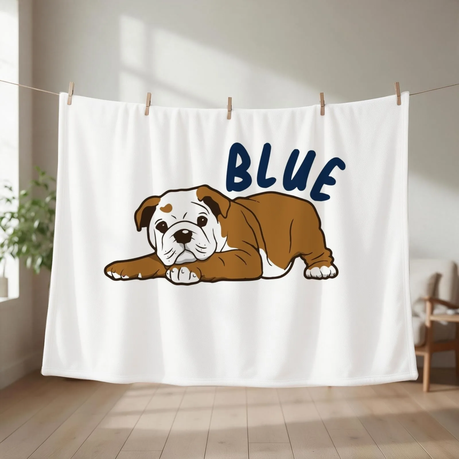 Butler Blue 4 Throw Blanket couch cozy soft plush fuzzy picnic outdoor blanket