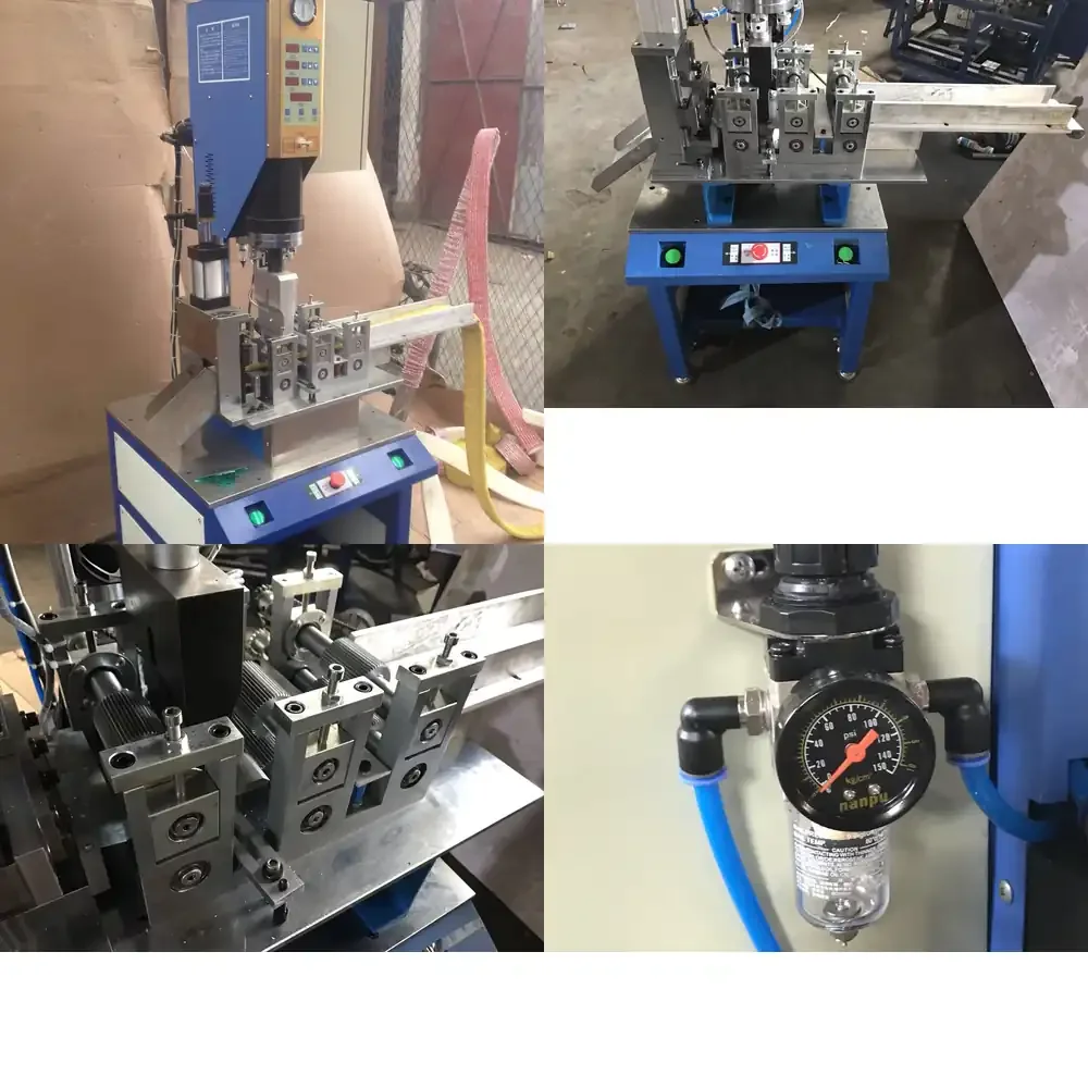 Sponge Scouring Pad Dishcloth Production Machine with Ultrasonic Welding and Cutting Function