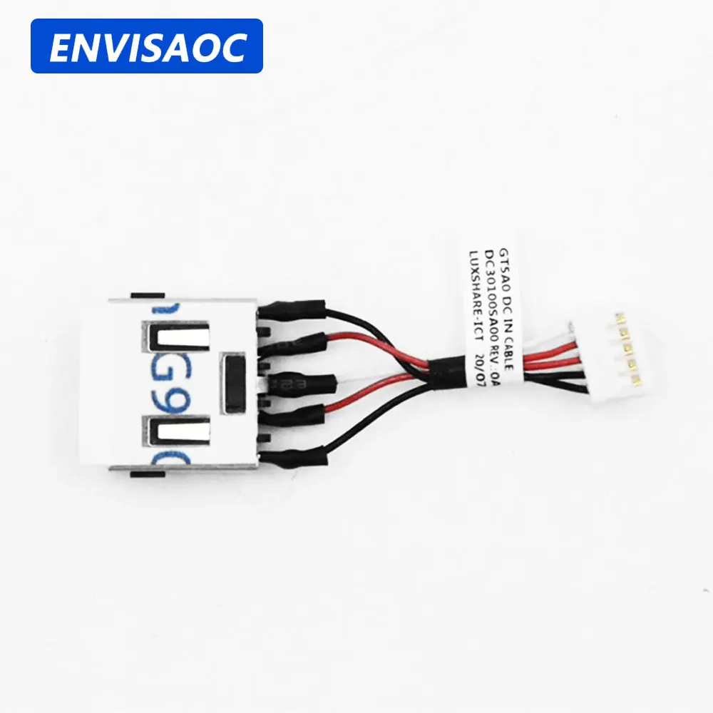 For Lenovo ThinkPad T15p P15v Gen 1 Gen 2 Gen 3 Laptop DC Power Connector Jack DC-IN Charging Flex Cable DC30100SA00 5C10Z23887