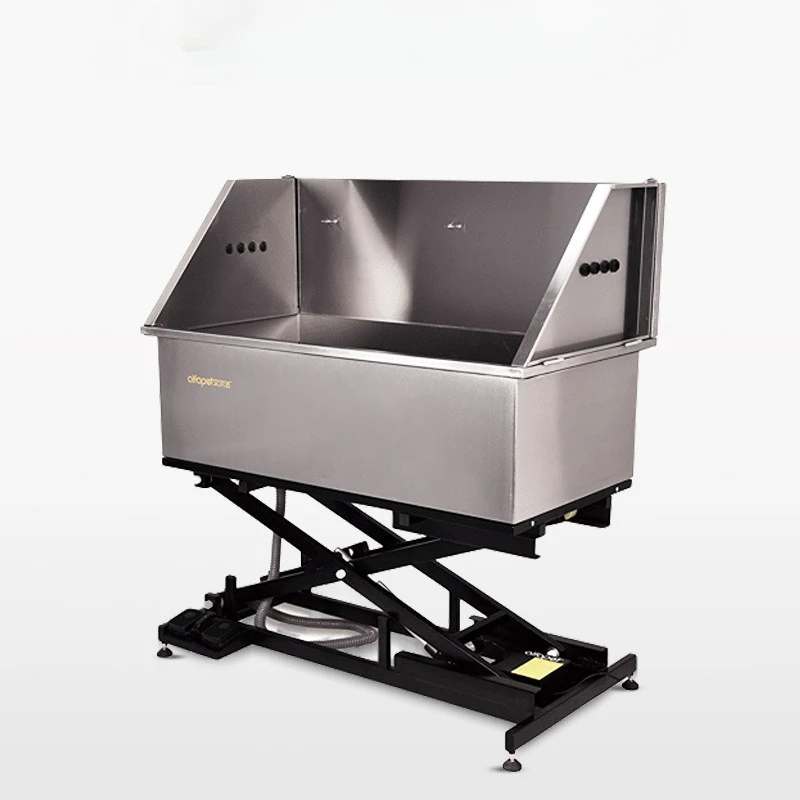 

Alfa pet stainless steel bathtub dog bath large dog universal electric lift bath