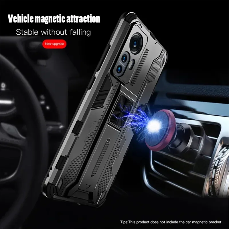 Shockproof Armor Magnetic Case For Xiaomi Mi 12T 11T 10T 13 12S Pro 11 Ultra 12 11 Lite 5G NE 12X Holder Bumper Hard Phone Cover