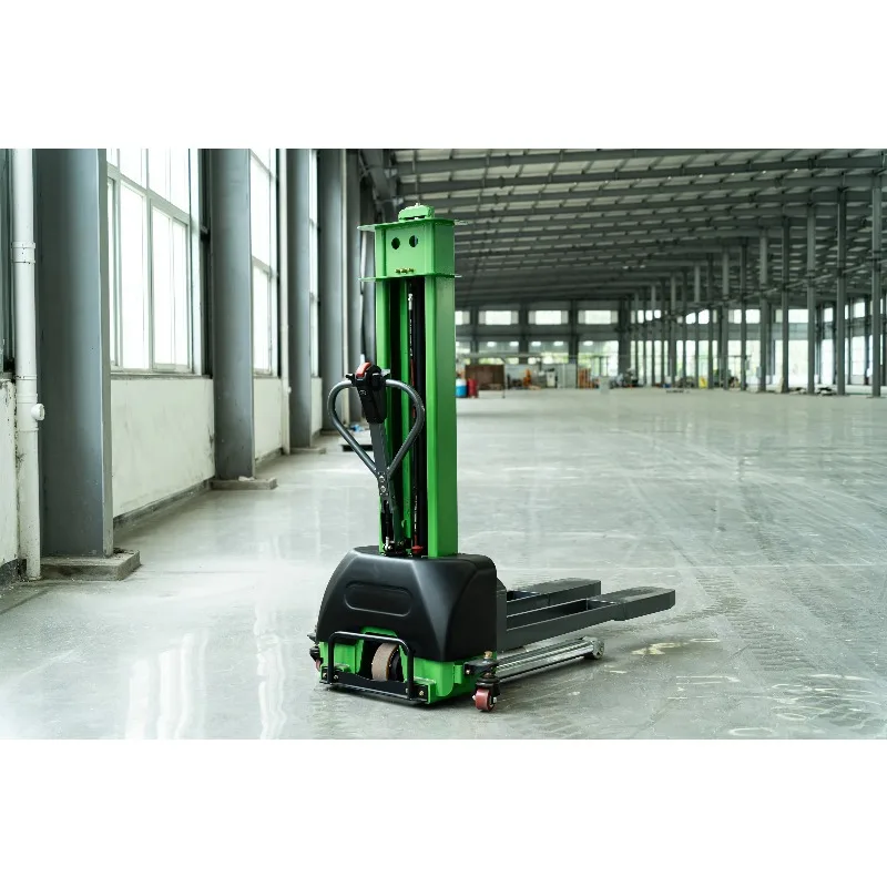Electric Pallet Stackers 0.7t 1.5ton Self Lifting Stacker Forklift with 3m 4m Range CE ISO9001 Certified