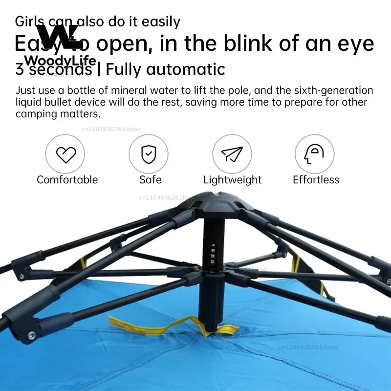 2-4 Person Camping Tent,Automatic Quick Opening Tent,Outdoor Folding Tent,Rain Proof Sun Proof Portable Home Tents.