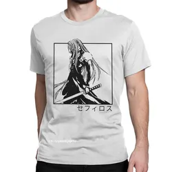 Sephiroth Ffvii Final Fantasy Oversized T Shirt For Men Cotton Amazing T-Shirt Harajuku T Shirts Graphic Clothes Unique