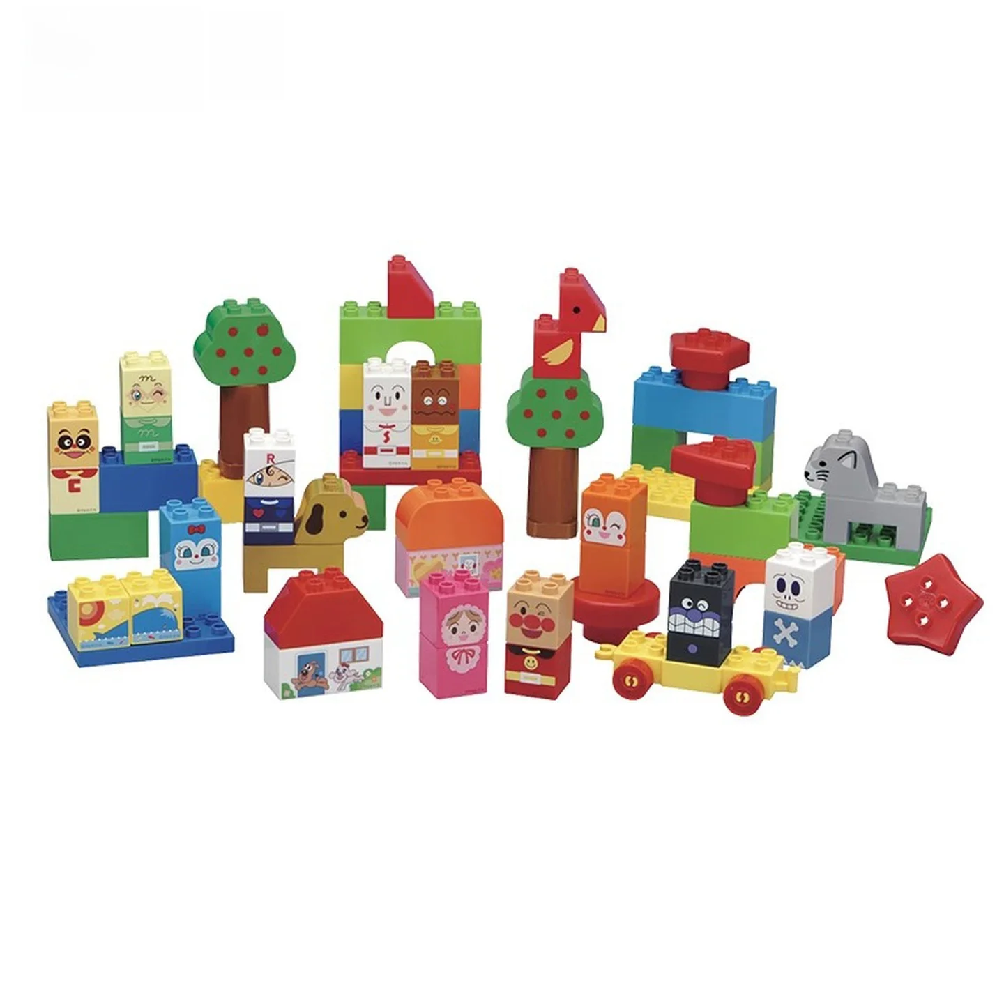 高級ビルディングブロスセット、収納ビュート付き、子供向けごっこ遊び建設車両おもちゃ、早期学習用