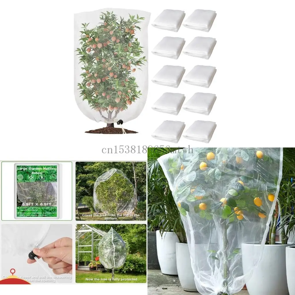 

10Lots с атмосферой Farminiog net Fruits net Tree Set для приюта для роста урожая B03D