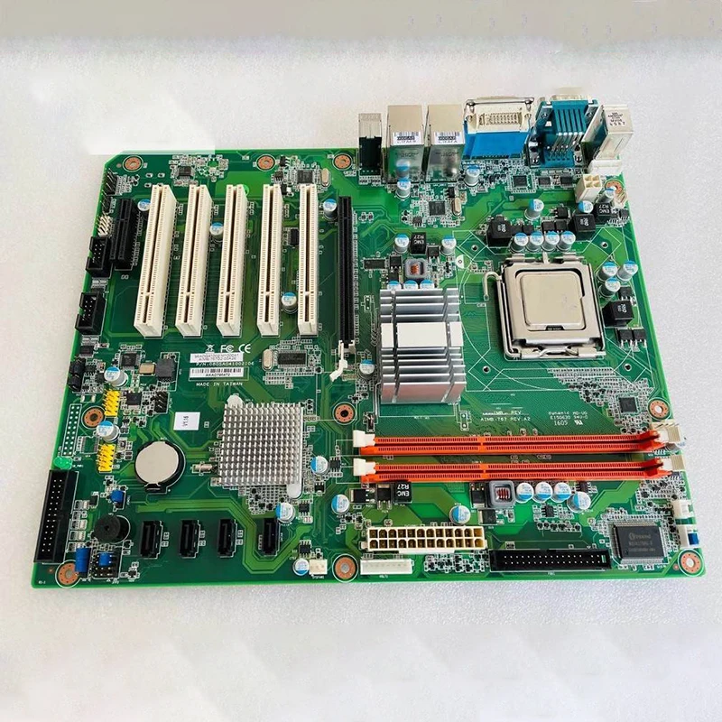 AIMB-767G2-00A2E AIMB-767 AIMB-767G2 Placa base de computadora industrial Puerto de red dual G41 5 PCI