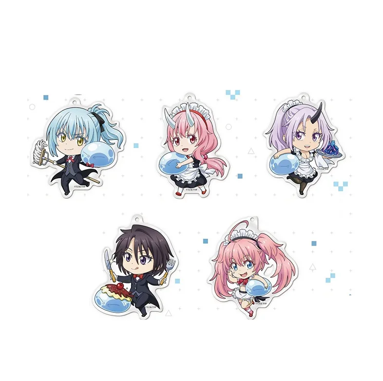 Game Rimuru Tempest Shuna Shion Shizu Keychain Doll Anime Acrylic Keyring Pendant for Gift