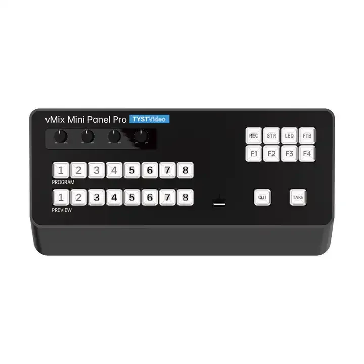 2026 New MVS8 Broadcast Video Streaming Switcher Video Vmix&OBS  Switcher Live Streaming Broadcast Keyboard Video Switcher