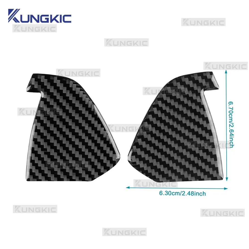Real Soft Carbon Fiber For Suzuki Jimny JB74 JB64 2019 2020 2021 2022 2023 2024 2025 Car Center Console Side Trim Panel Sticker