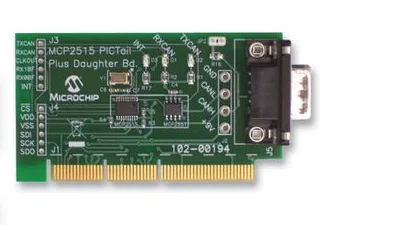 

MCP2515DM-PTPLS Sheet, independent controller and transceiver, PICtail Plus & amp;DB9