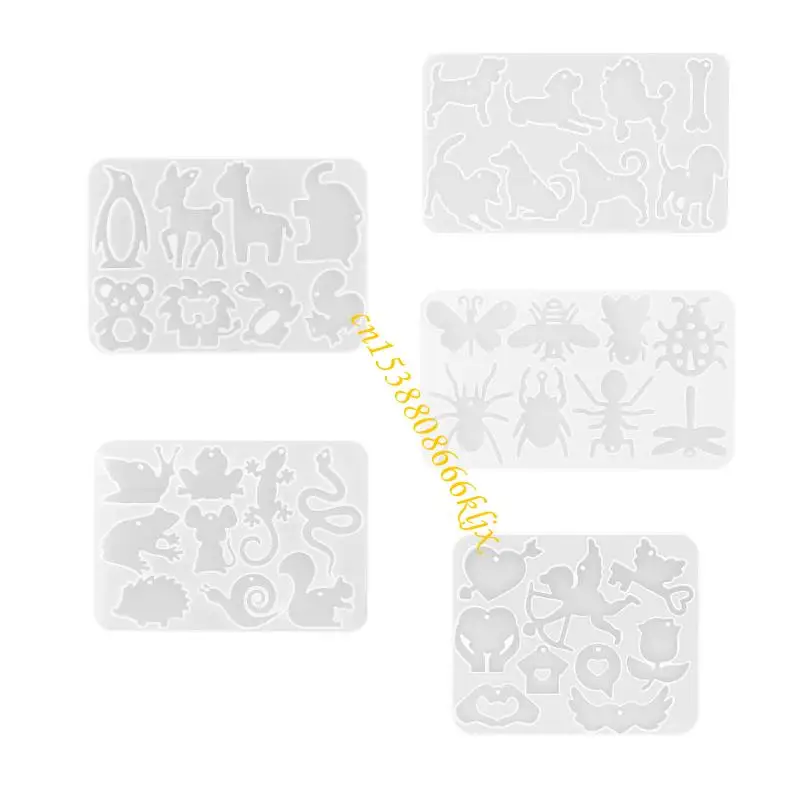 

Силиконовая форма для подвески в виде сережек с животными и насекомыми для изготовления ювелирных изделий 066C