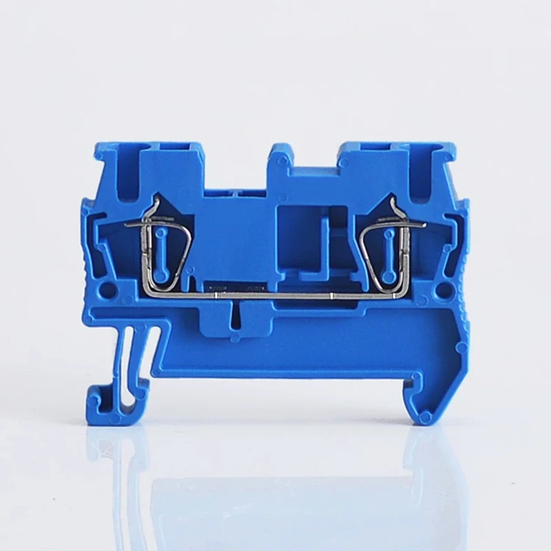 

100Pcs ST2.5 Spring-cage Connection 2.5 mm² 14AWG Wiring Return Pull Plug Wire Electric Connector DIN Rail Terminal Block ST 2.5