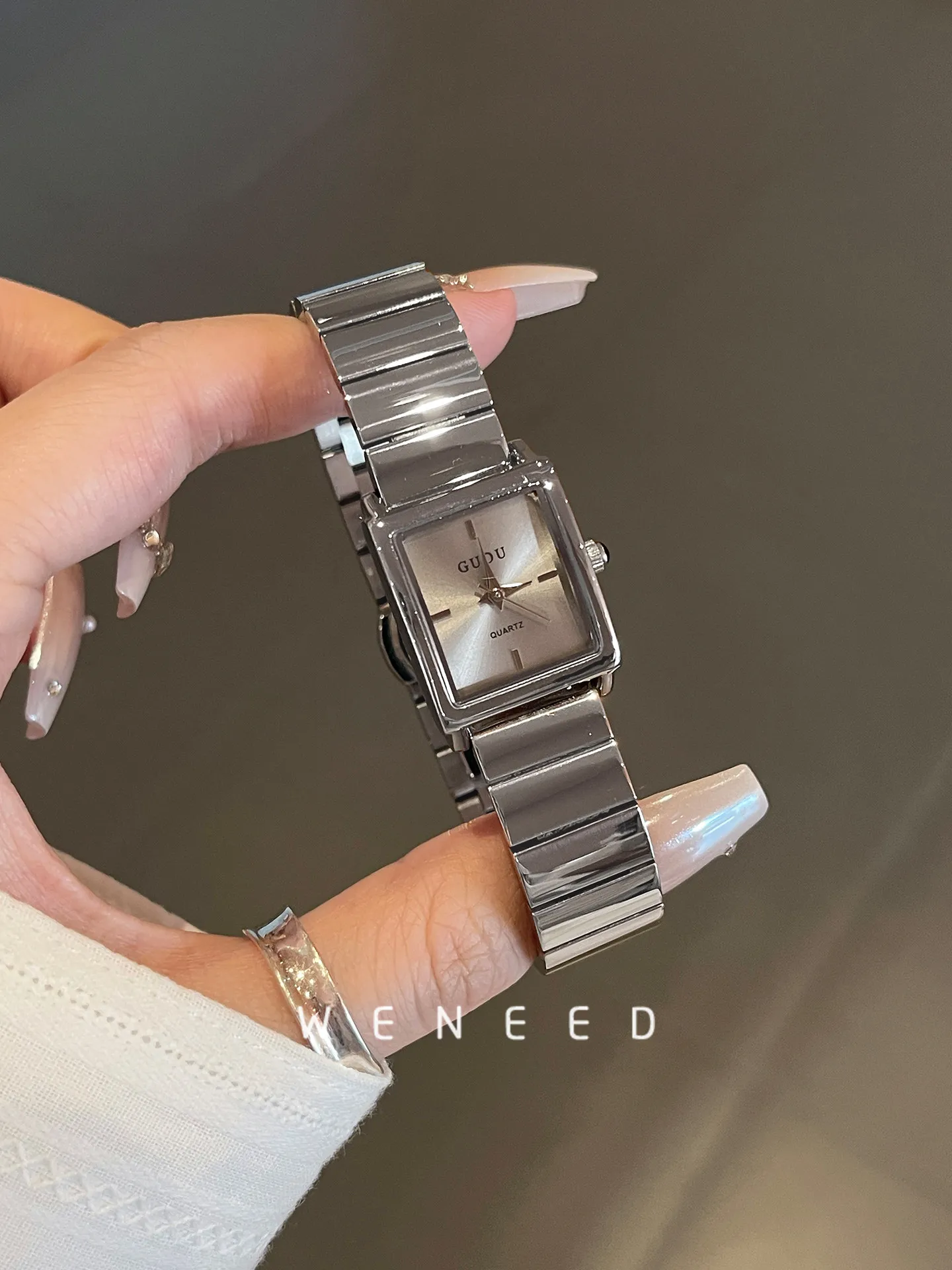 2026 New Arrival Square Watch For Women, Luxury And Stylish, Simple And Versatile, High-End Steel Band Ladies' Watch