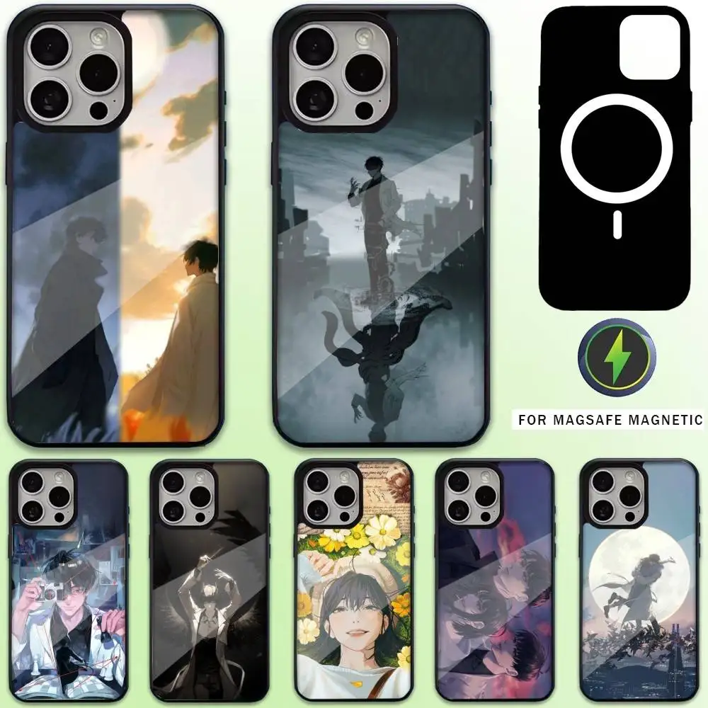 

O-Omniscient Reader V-Viewpoint Phone Case For iPhone17,16,15,14,13,12,11 Plus,Pro Max Magnetic For Magsafe Wireless Charging