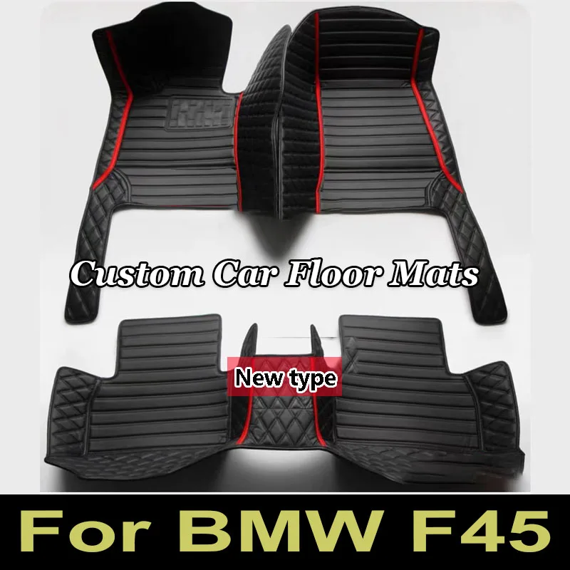 Custom Car Floor Mat for BMW F45 2 Series Active Tourer 2015 2016 Interior Details Car Accessories Carpet