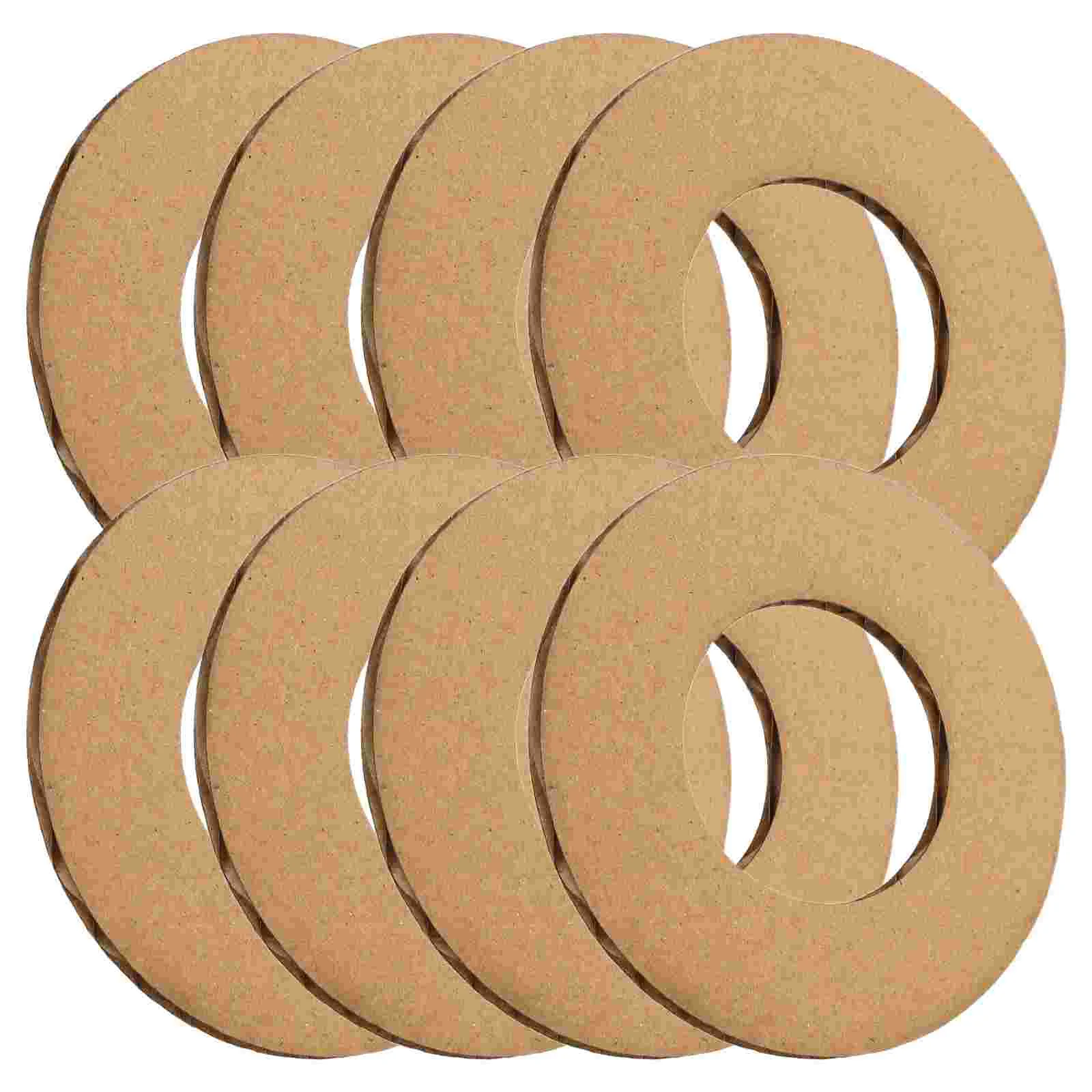11 Pcs Cardboard Garland Wedding Decor Wreath Round Frame Rings Making Paper Form Rack Large Child Backdrop Stand