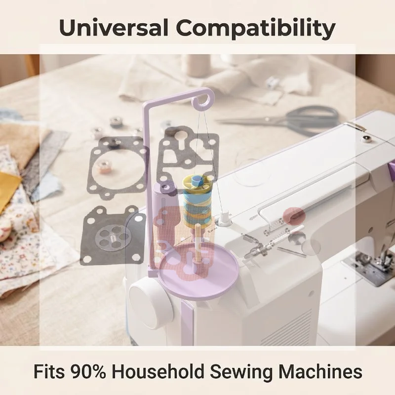 Sewing Machine Single Thread Spool Stand Holder Sturdy Fixing Bracket Perfect Gift for Sewing Lovers Practical Sewing Accessory
