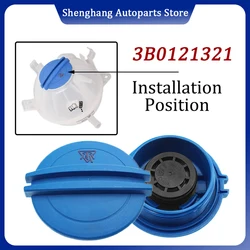Coolant Expansion Tank Cap For VW Golf Jetta Audi A4 A5 A6 Q5 TT For 6Q0121407B OEM 3B0121321 1J0121321B 1J0121321A 1J0121321