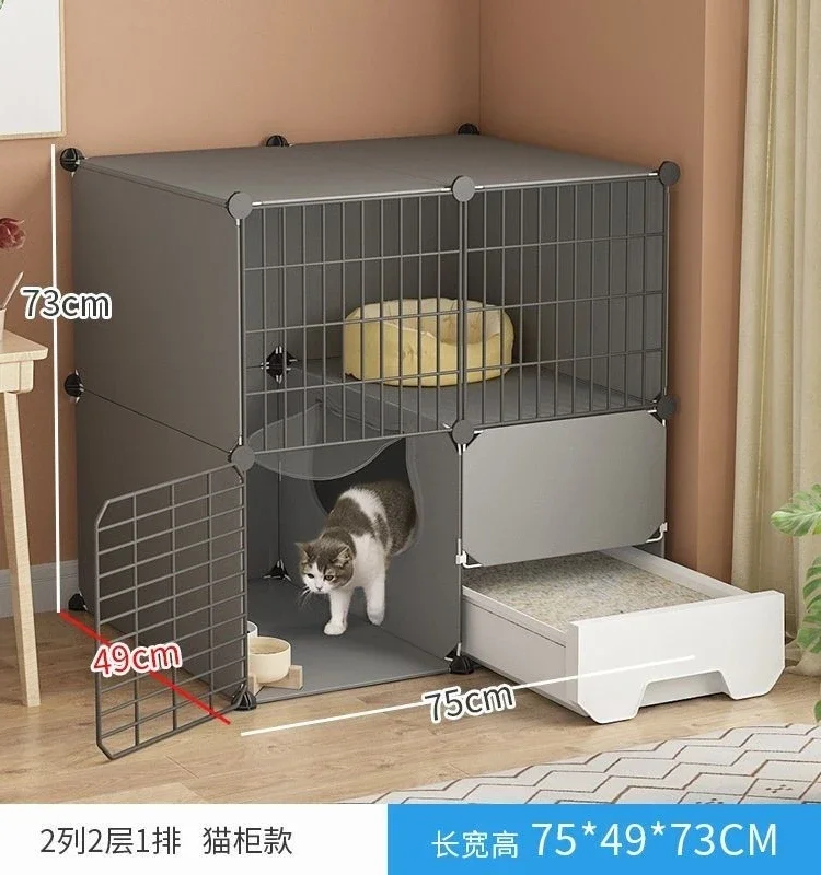 cage, household with toilet, integrated house, litter basin,  villa, nest, small indoor, oversized