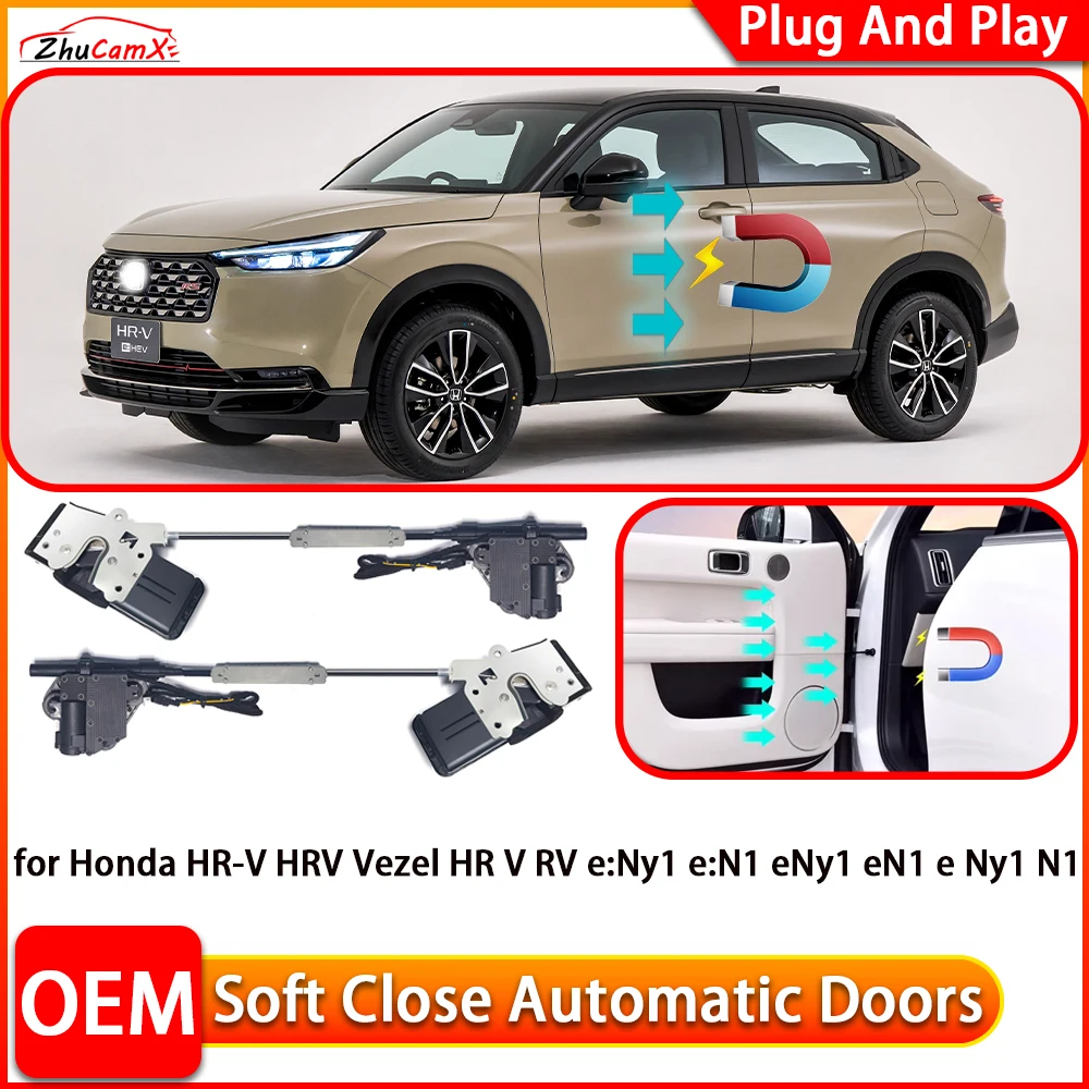 for Honda HR-V HRV Vezel HR V RV e:Ny1 e:N1 eNy1 eN1 e Ny1 N1 Soft Close Door Closer Power Closing Door Comfort Closing System