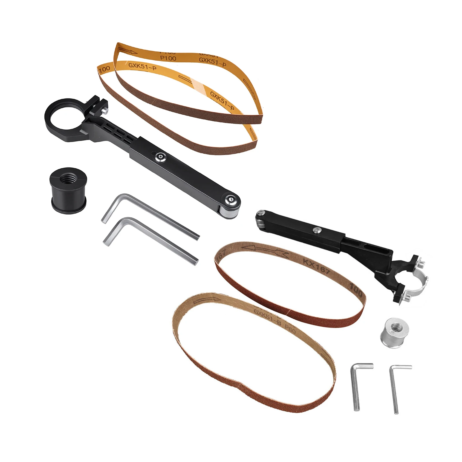 Angle Grinder Modified Sand Belt Attachment for Polishing Sanding Belt Adapter Kit for Model 100 115 125 Angle Grinder