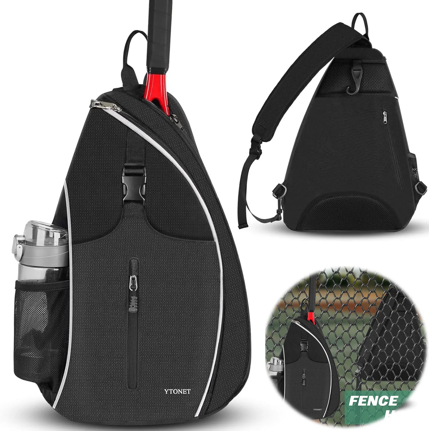 Tennis bag, tennis camisole backpack, crossbody bag, waterproof, suitable for badminton rackets and badminton rackets