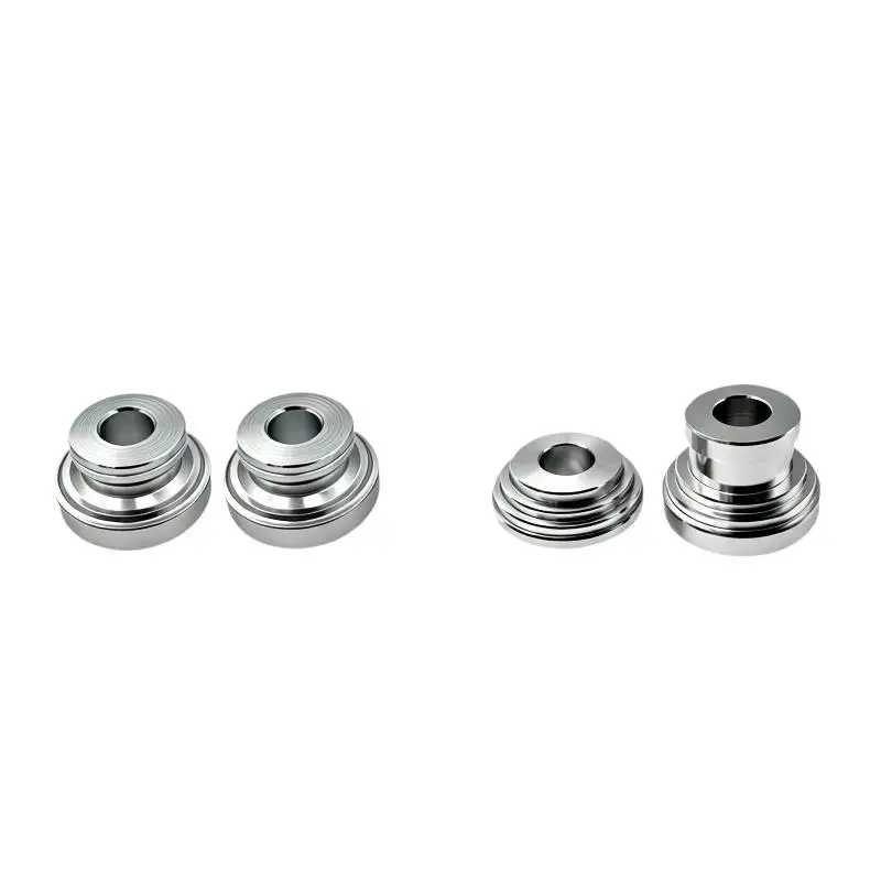 Aluminum Alloy Motorcycle Wheel Hub Covers Rustproof Polished Surface Precise Fit For Motorbike Modification Repair