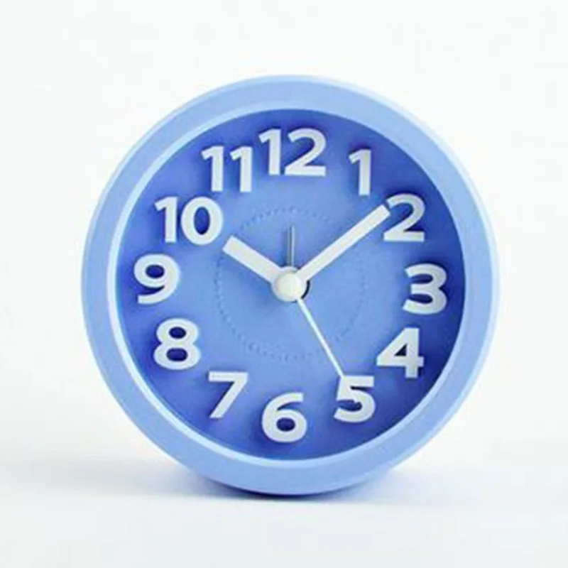 

Creative home alarm, children and students bedside living room bedroom round three-dimensional digital alarm clock
