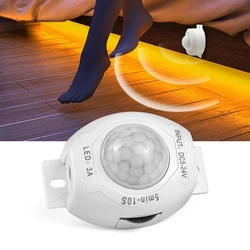 5-24V DC LED Strip Light Motion Sensor Switch LED PIR Infrared Detector Adjustable Timer Delay IR Infrared Induction Switch