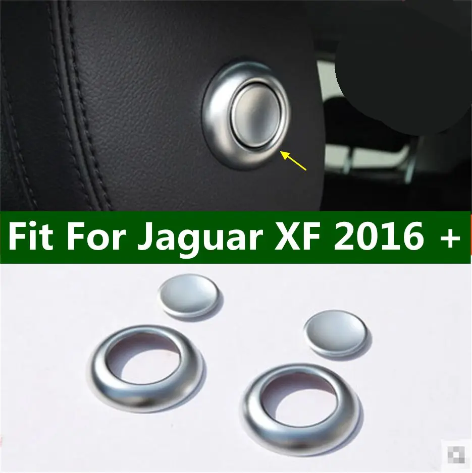 

Auto Accessories Seat Head Rest Headrest Adjustment Button Decor Frame Cover Trim Fit For Jaguar XF 2016 - 2019