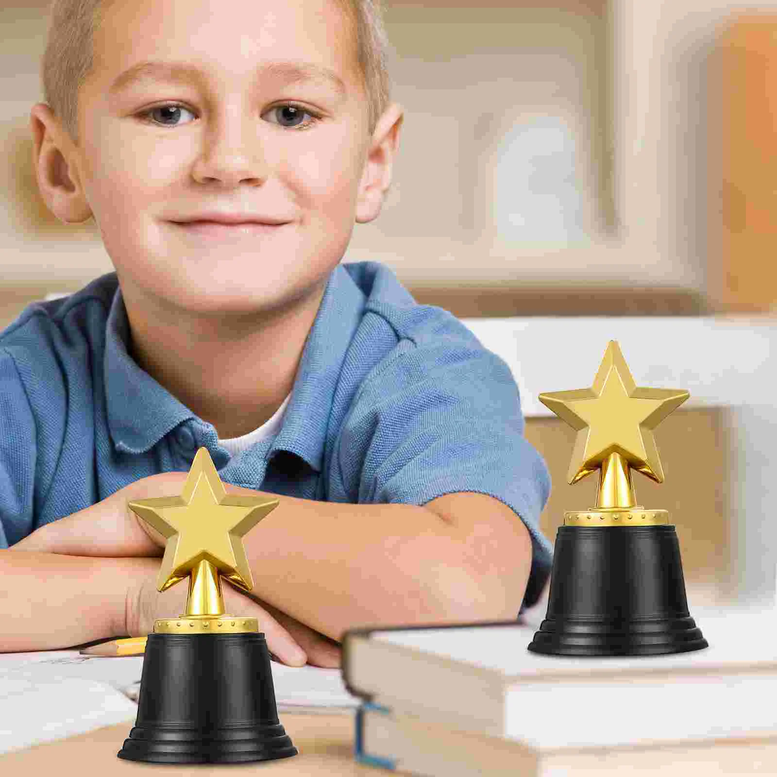 20 Pcs Trophy Football Trophies Mini Metal Big Youtube Trophys Cup Kids Five-point Star Small Child